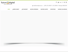 Tablet Screenshot of futurodigital.com.co